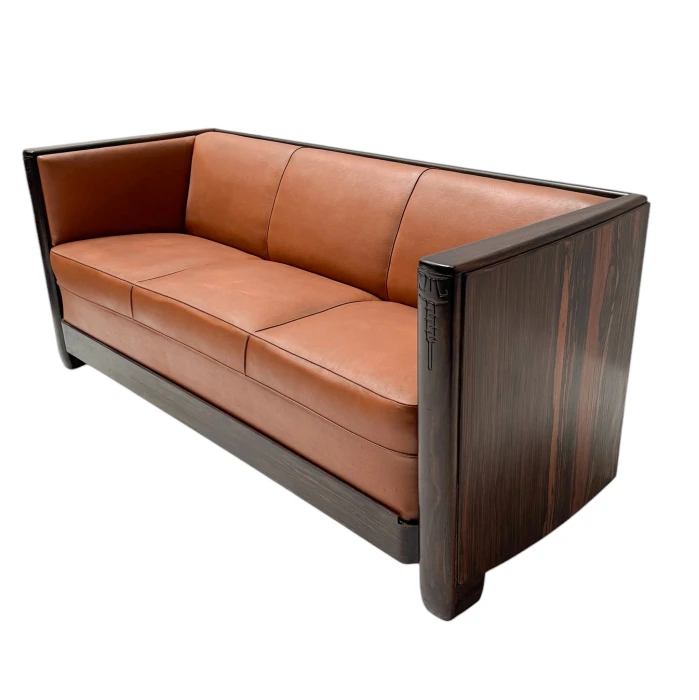 Art Deco Amsterdamse School Bench by Daniêl van Dorp for Gebroeders Reens